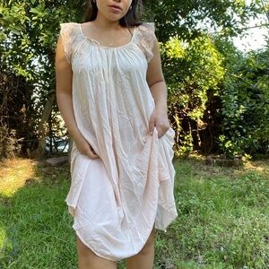 Vintage blush pink night gown